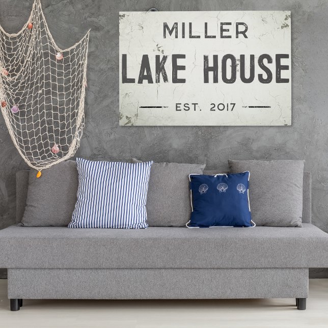 Rustic Modern Industrial Farmhouse Lake House Metal Print (Rustic Industrial Farmhouse Lake House Metal Wall Art. )