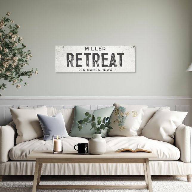 Rustic Modern Industrial Farmhouse Retreat City Canvas Print (Creator Uploaded)