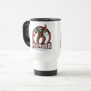 Rustic Modern Plumber Handyman Professional Tools Travel Mug
