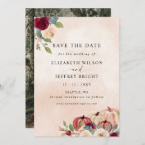 Rustic Modern Pumpkins Country Fall Wedding Save The Date