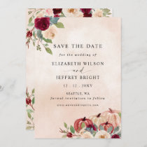 Rustic Modern Pumpkins Country Fall Wedding Save The Date