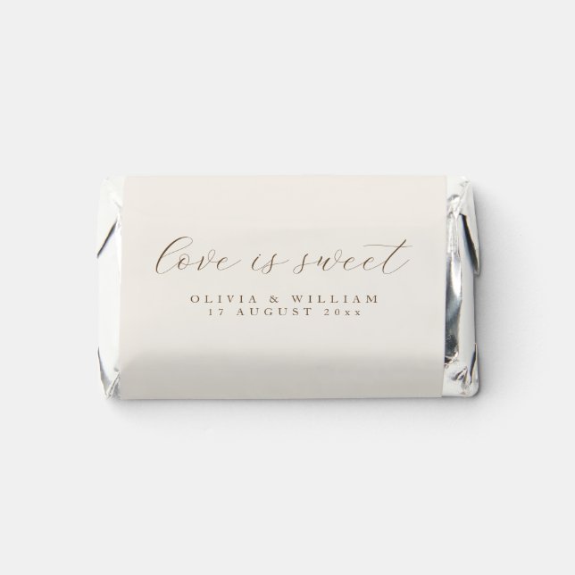 Rustic Modern Script Personalized Wedding Favor (Front)