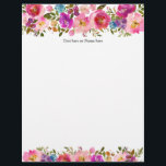 rustic, modern, trendy, floral, watercolor letterhead<br><div class="desc">watercolor ,  flower,  rustic,  modern,  trendy,  floral,  simple,   girly,  sweet,  boho</div>