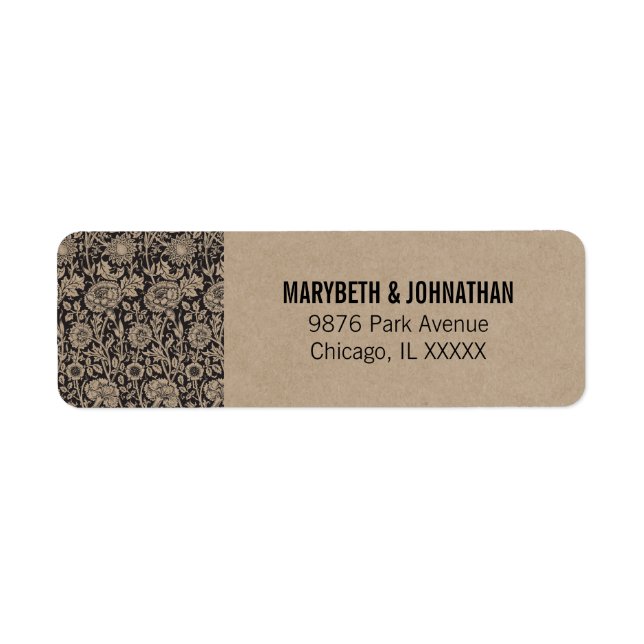Rustic Modern We Do Wedding Return Address Label (Front)