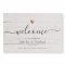 Rustic Modern Welcome Wedding Rose Gold Heart Sign