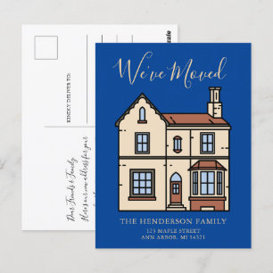 Rustic Modern We've Moved Moving Announcement Postcard