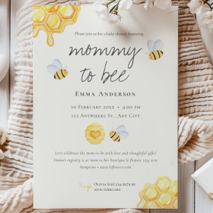 Rustic Mommy to bee Baby Shower Invitation