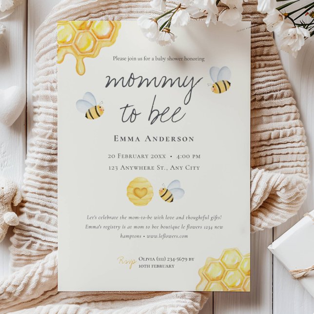 Rustic Mommy to bee Baby Shower Invitation (Creator Uploaded)