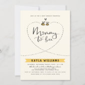 Rustic Mommy To Bee Gender Neutral Baby Shower Invitation (Front)