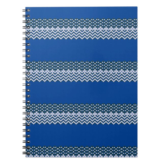 Rustic Monogram Chic Groovy  Notebook (Front)