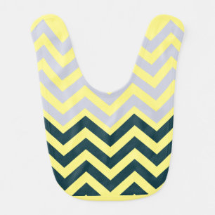 Rustic Monogram Groovy Chic Baby Bib