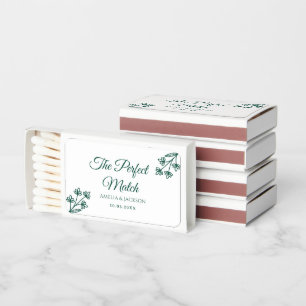 Rustic Monogram Wedding Favor, Personalized Matchboxes
