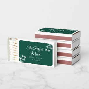 Rustic Monogram Wedding Favor, Personalized Matchboxes