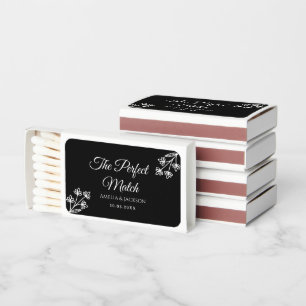 Rustic Monogram Wedding Favor, Personalized Matchboxes