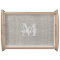 Rustic Monogrammed Family Name Wood Serving Tray