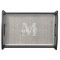 Rustic Monogrammed Family Name Wood Serving Tray