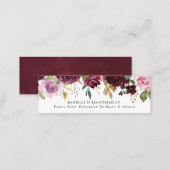 Rustic Moody Floral | Bridal Registry Cards (Front/Back)