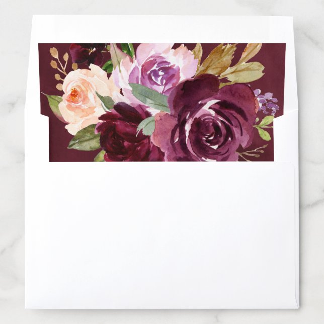 Rustic Moody Floral | Envelope Liner (In Envelope)