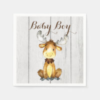 Rustic Moose Baby Shower