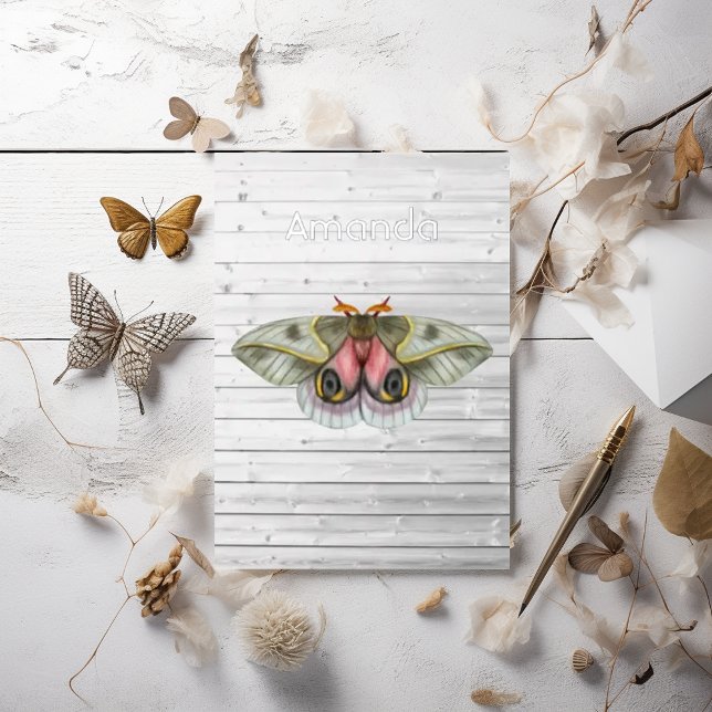 Rustic Moth Foil Invitation (Creator Uploaded)