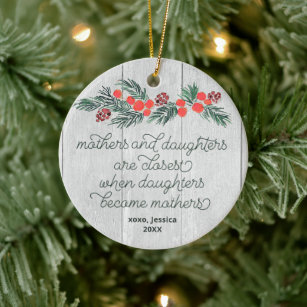 Personalized Christmas Ornament - Like Mother Like Daughter