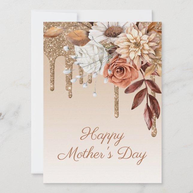 Rustic Mother's Day Botanical Floral  (Front)
