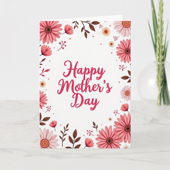 Rustic Mothers Day Frame Card (Front)