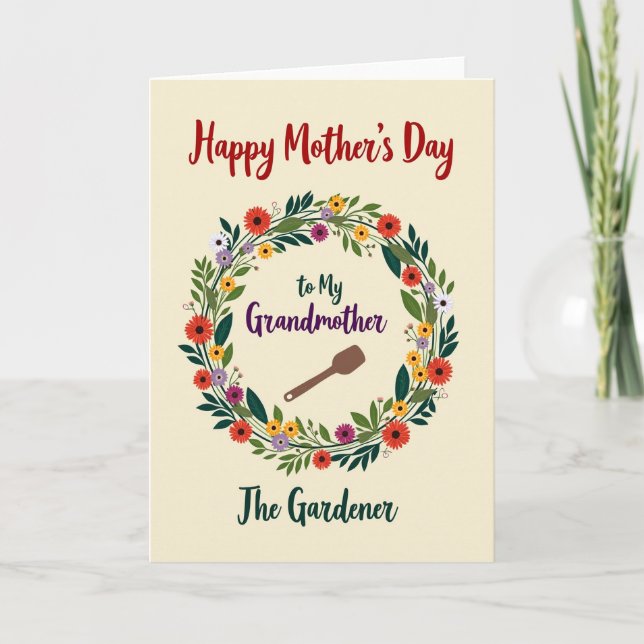 Rustic Mothers Day Garden Card (Front)