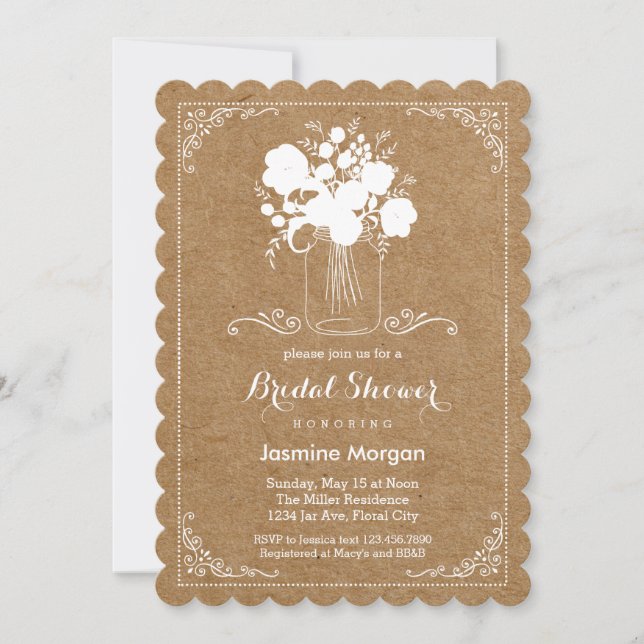 Rustic Mother's Day Invitation (Front)