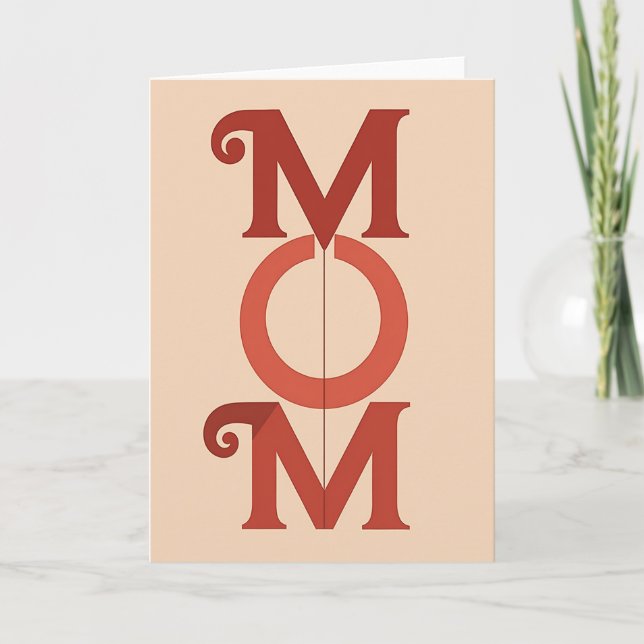 Rustic Mothers Day Letter Card (Front)