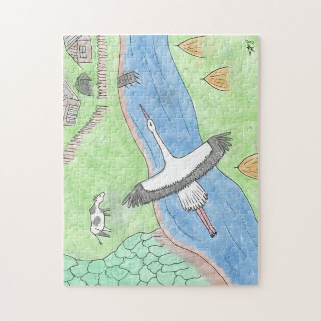 "Rustic motifs" Jigsaw Puzzle (Vertical)