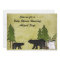 Rustic Mountain Bear Baby Shower Invitation