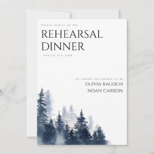 Rustic Mountain Boho Rehearsal Dinner Invitation