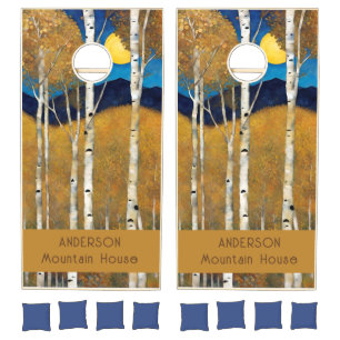 Rustic Mountain  Cornhole Set