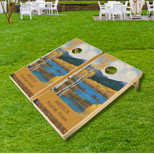 Rustic Mountain Cornhole Set