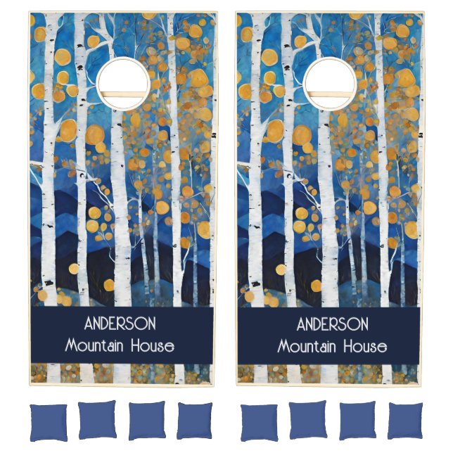 Rustic Mountain  Cornhole Set (Set)