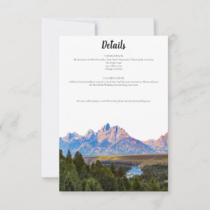 Rustic Mountain Details Card