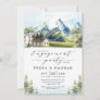 Rustic Mountain Forest Adventure Engagement Party Invitation
