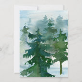 Rustic Mountain Forest Watercolor Couples Shower (Back)