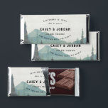 Rustic Mountain Forest | Wedding Hershey Bar Favors<br><div class="desc">Featuring rustic watercolor mountains with your choice of personalization. These personalized chocolates are a great way to add a custom touch to your wedding or special event while staying right within your budget. This is an affordable yet fun way to add a little of your own personality into your event....</div>