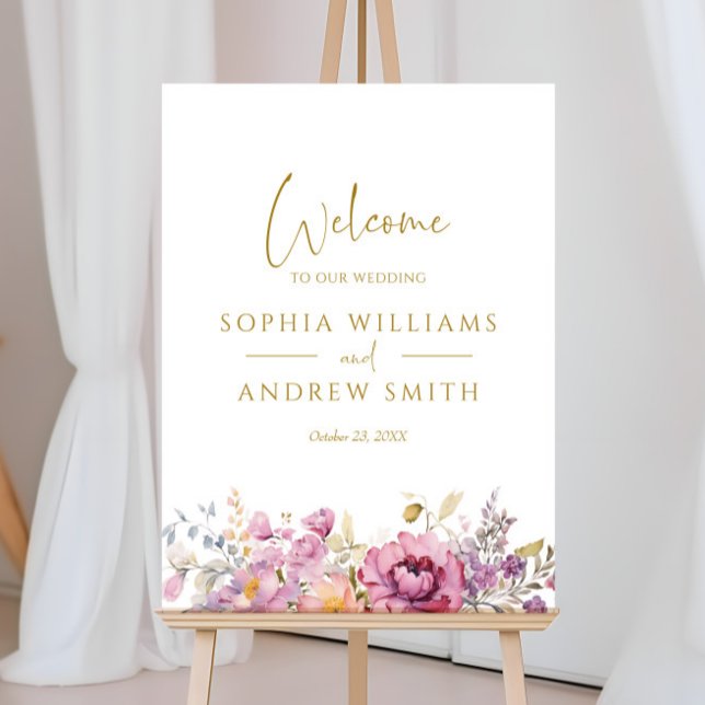 Rustic Mountain Forest Wedding Welcome Sign (Creator Uploaded)