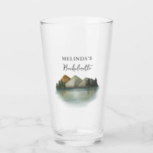 Rustic Mountain & Lake Bachelorette Weekend Glass