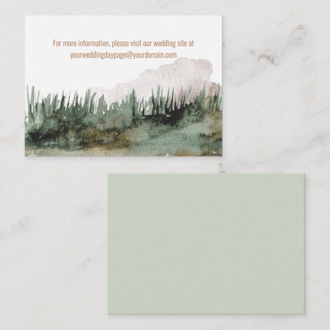 Rustic Mountain Landscape Visit our Website  Enclo Enclosure Card (Front/Back)