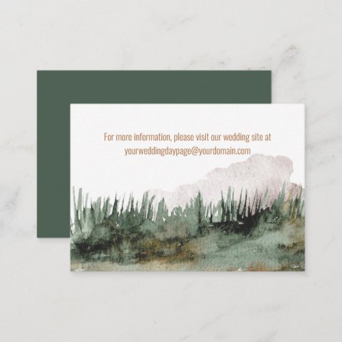 Rustic Mountain Landscape Visit our Website  Enclosure Card