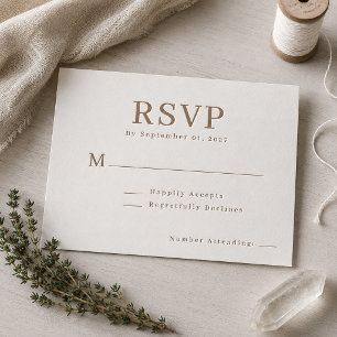 Rustic Mountain Landscape Wedding RSVP