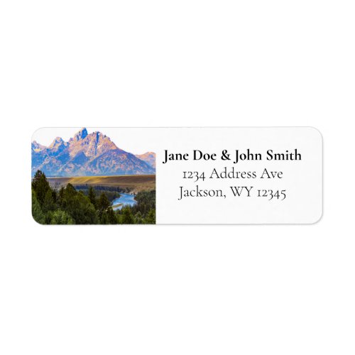 Rustic Mountain Return Address Labels