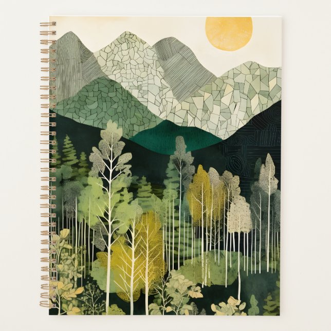Rustic Mountain Scene Planner (Front)