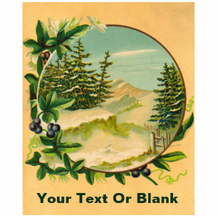 Rustic Mountain Scene Statuette