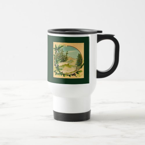 Rustic Mountain Scene Travel Mug