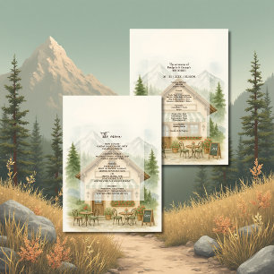 Rustic Mountain wedding destination program
